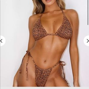 NWT missguided cheetah bikini
